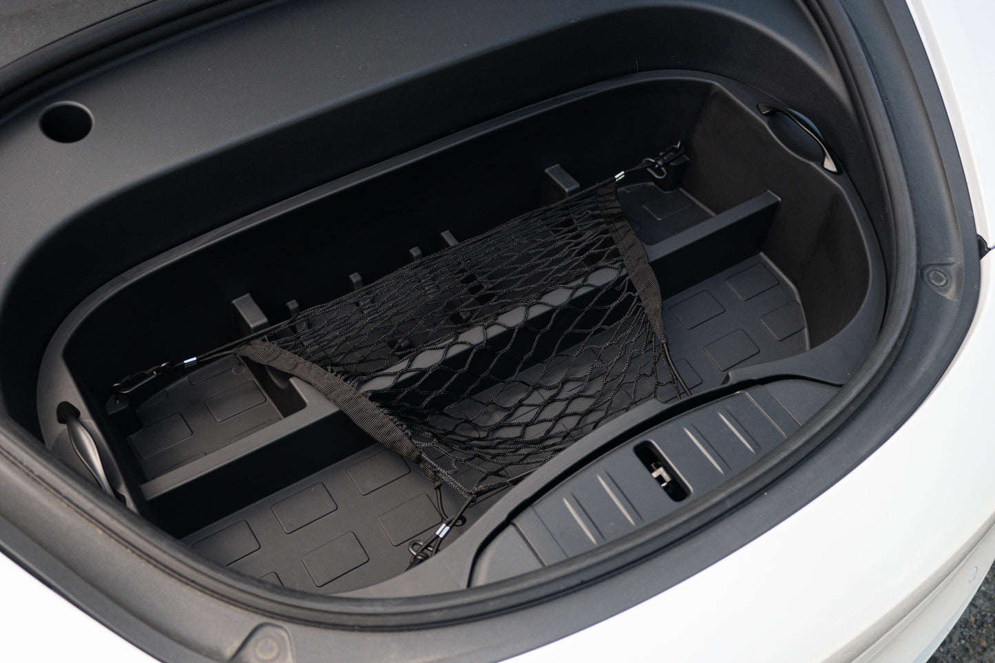 ABS Tesla Model 3 2021-2023 Front Trunk Organizer Gen 2 with Net Durable Storage Solution