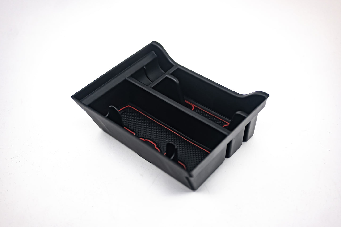 Tesla Model 3 & Y Center Console Sliding Tray Fully Flocked Gen. 2 Silicone