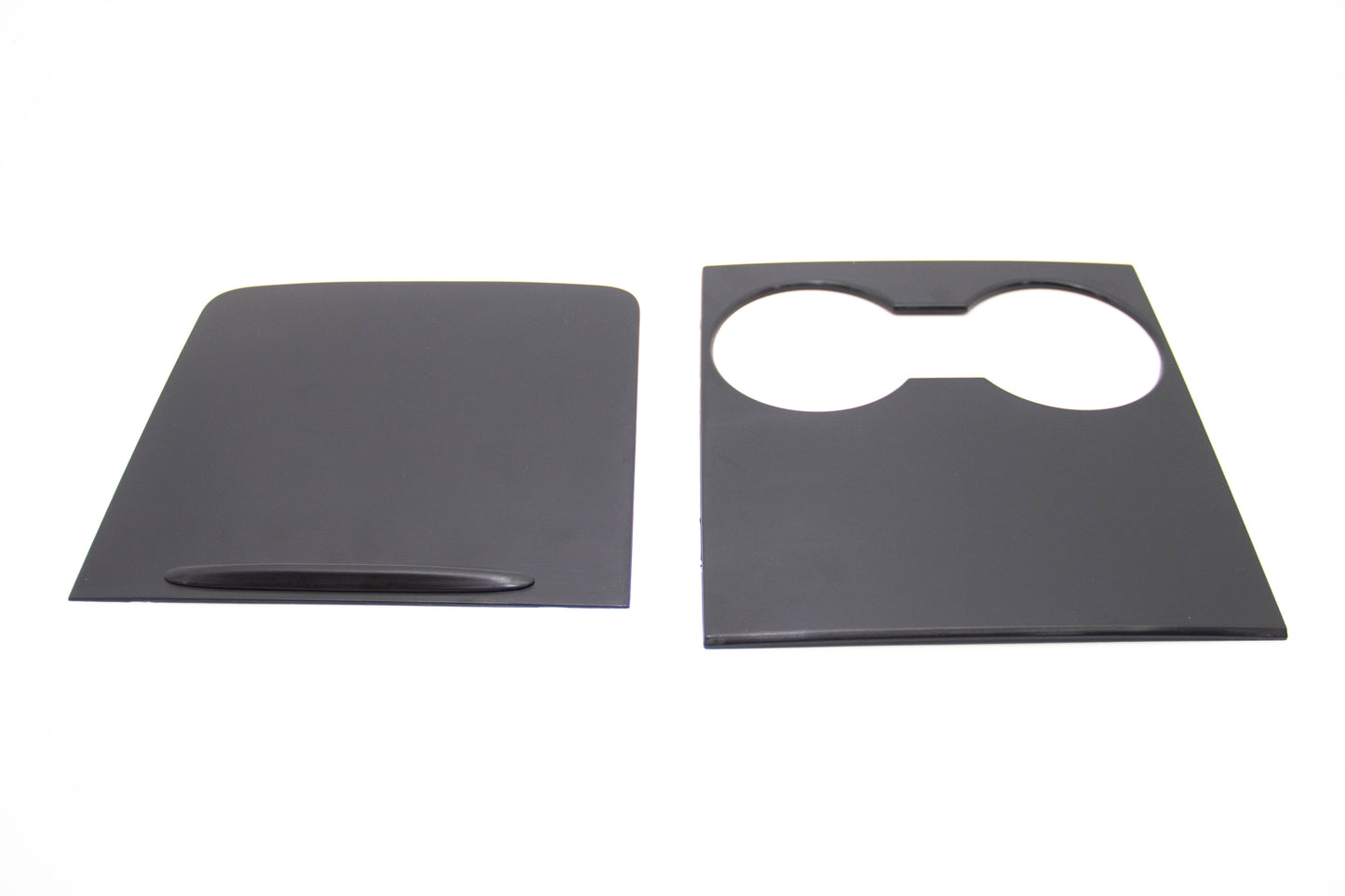 Tesla Model Y Model 3 Center Console Wrap Kit 2021 2022 2023 Protector Accessories Cover 2 pcs Real Glossy Carbon Fiber