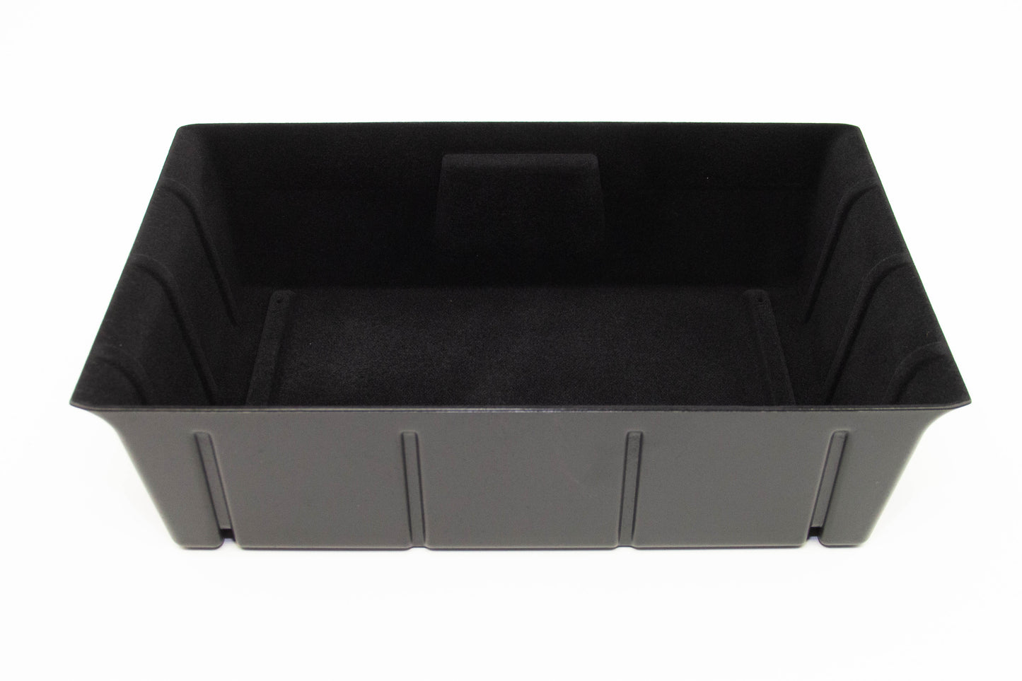 Under Seat Storage Box for Tesla Model Y 2020 2021 2022, ABS Driver Passenger Front Underseat Hidden Organizer Tray Bin Cubby Drawer Container Accessories Single-sided Flocking