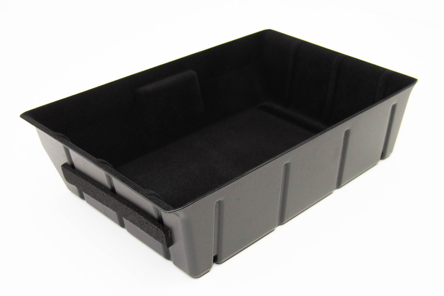 Under Seat Storage Box for Tesla Model Y 2020 2021 2022, ABS Driver Passenger Front Underseat Hidden Organizer Tray Bin Cubby Drawer Container Accessories Single-sided Flocking