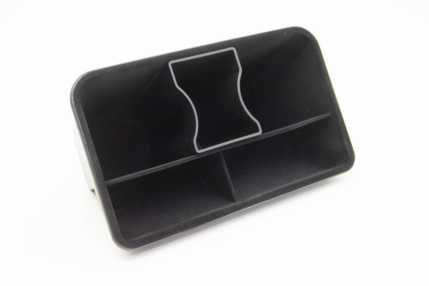 ABS Tesla Model Y 2020-2023 Rear Center Console Storage Box Accessories Underseat Storage Box One Side Flocking